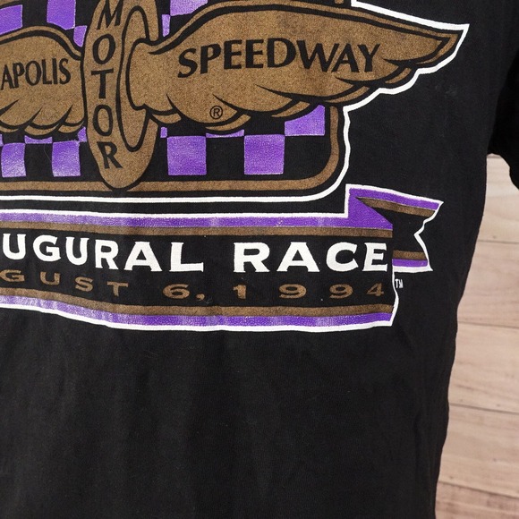 VINTAGE BRICKYARD 400 1994 INDIANAPOLIS SINGLE STITCH USA MADE RACING T-SHIRT XL - Picture 3 of 7